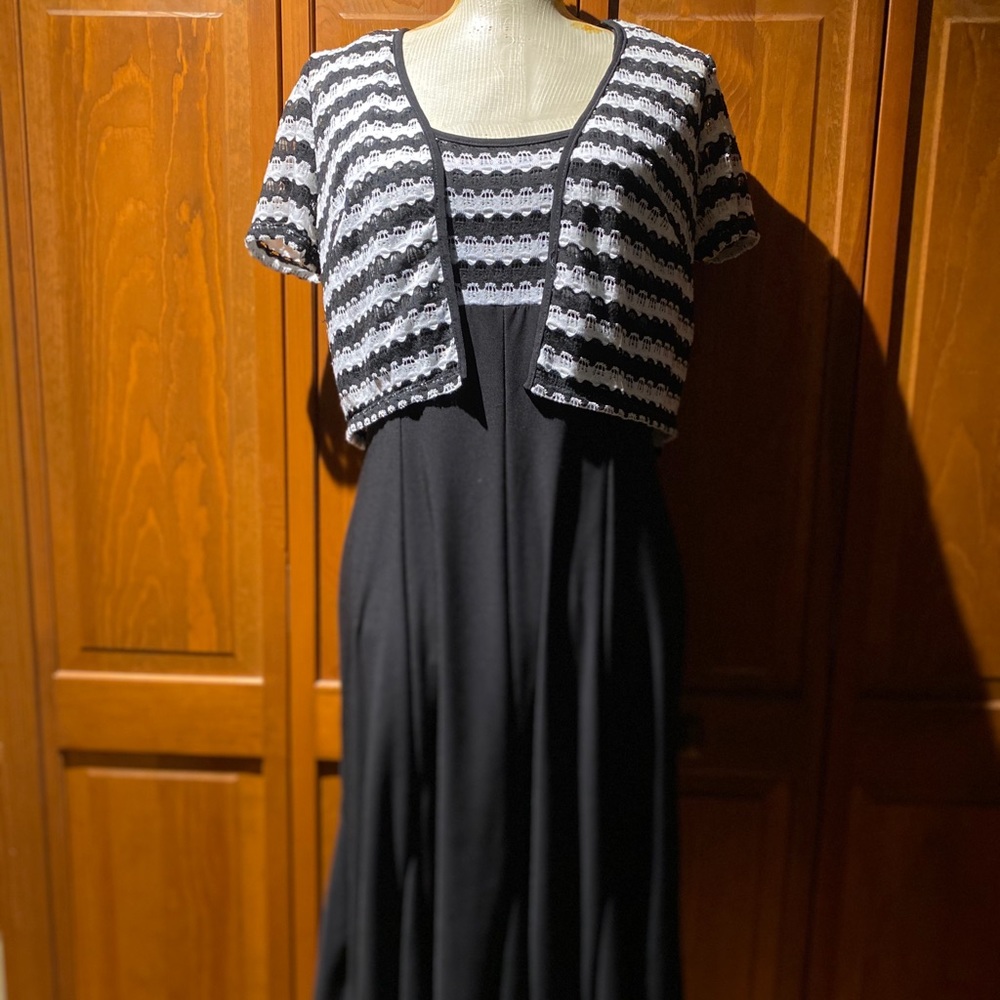 Perceptions Black & White dress